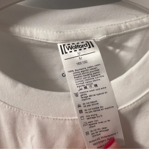 Wolford White Graphic Short Sleeve Tee - Picture 13 of 15